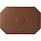 Ekena Millwork Felix Ceiling Medallion, Hand-Painted Polished Copper, 25 1/4"W x 17 1/4"H x 1 3/4"P CM25FEPOS - alternate 1